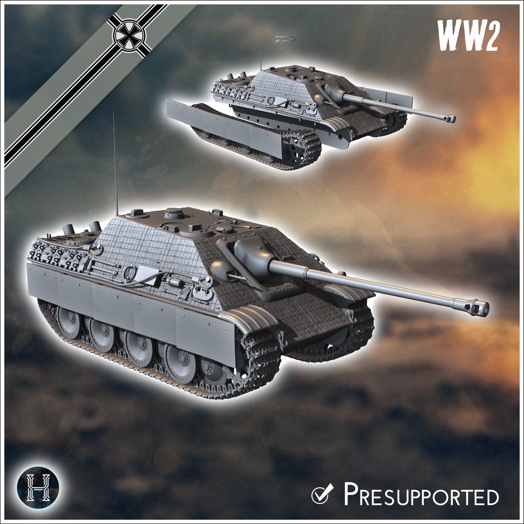 Jagdpanzer V Jagdpanther I Ausf. G2 - Germany Eastern Western Front Normandy Italy Berlin Bulge WWII